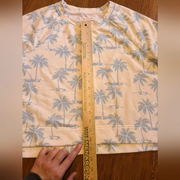 Lou & Grey for Loft Gray Pullover cropped Sweatshirt M - Picture 6 of 6